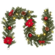 5PCS 18Ft Artificial Pine Christmas Garland